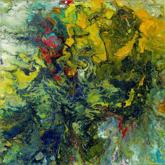 One of a Kind Acrylic Art Piece - Picture 2 of 6